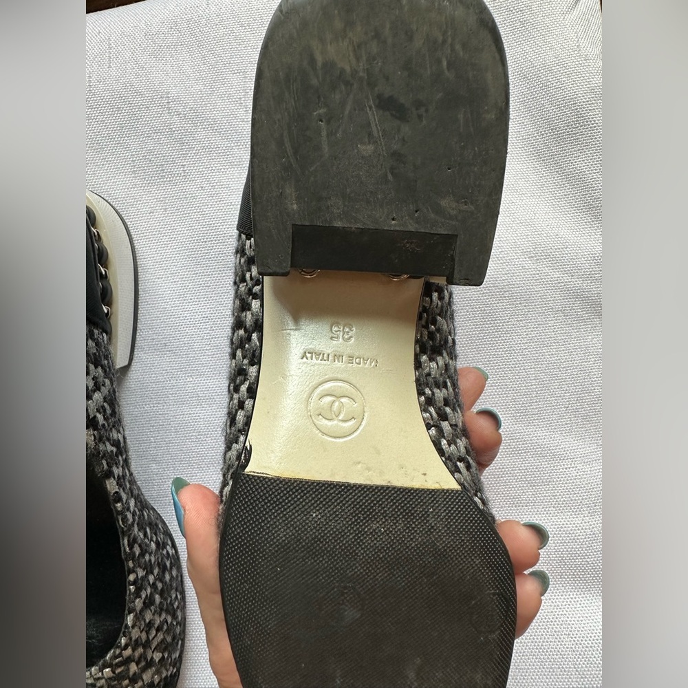 Chanel tweed block heel pumps - Picture 12 of 14